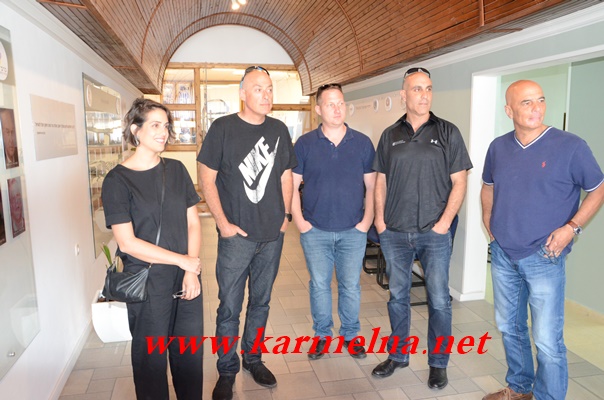 הנהלת פארק קיסרה בביקור אצל קופטאן חלבי