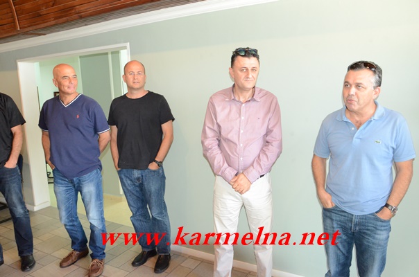 הנהלת פארק קיסרה בביקור אצל קופטאן חלבי
