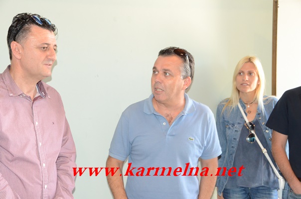 הנהלת פארק קיסרה בביקור אצל קופטאן חלבי