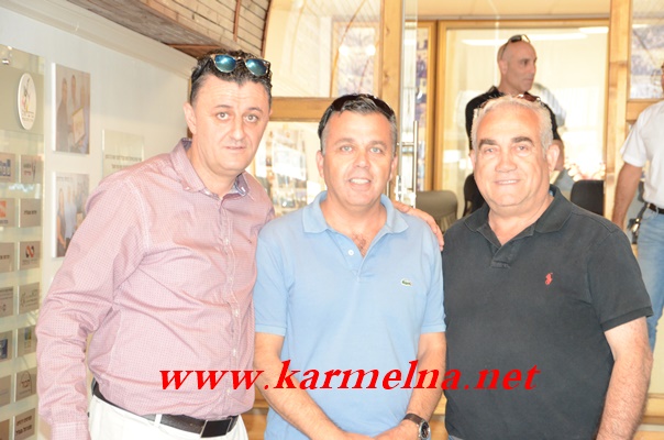 הנהלת פארק קיסרה בביקור אצל קופטאן חלבי