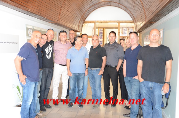 הנהלת פארק קיסרה בביקור אצל קופטאן חלבי