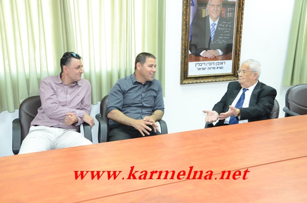 הנהלת פארק קיסרה בביקור אצל קופטאן חלבי