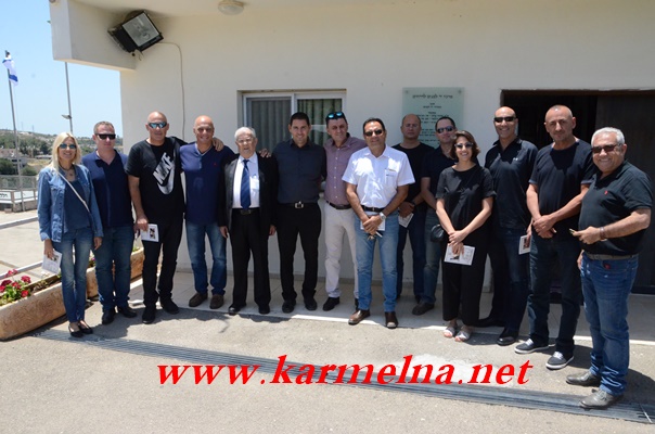 הנהלת פארק קיסרה בביקור אצל קופטאן חלבי