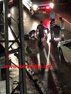 دالية الكرمل : دهس مواطن في وادي الفش 