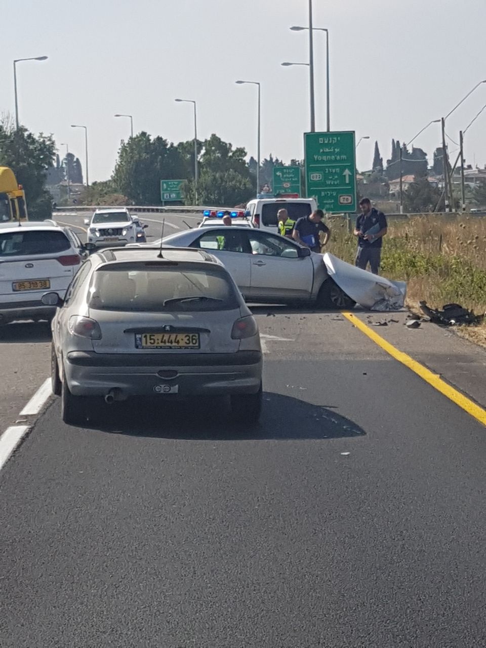 حادث طرق مروع على طريق الدالية الياكيم 