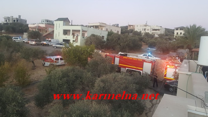 يركا - حريق في الجوار واضرار مادية واجلاء سكان عن منازلهم