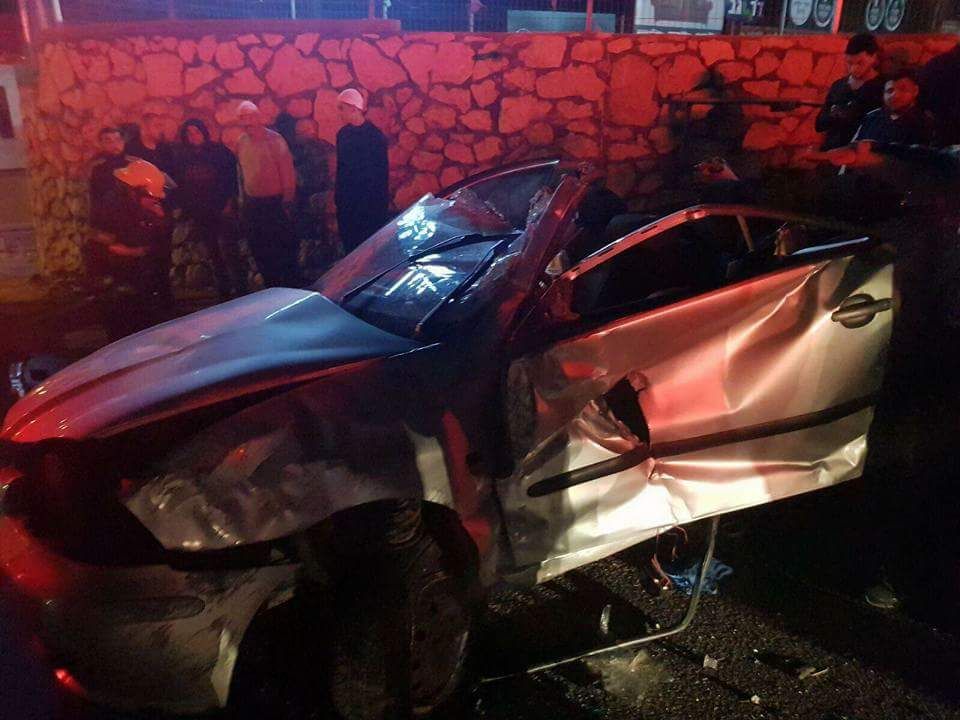 شارع 672 ما بين دالية الكرمل وعسفيا : حادث طرق دامي واربعة شبان في حالات ما بين خطيرة ومتوسطة 