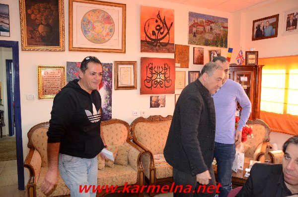 מפגש עם הנהלות מכבי והפועל מועין במכללת הכרמל