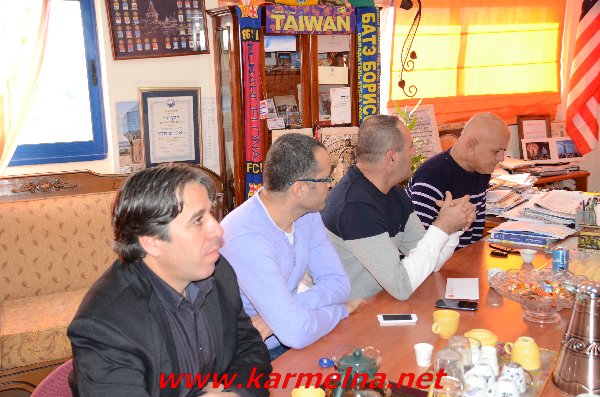 מפגש עם הנהלות מכבי והפועל מועין במכללת הכרמל