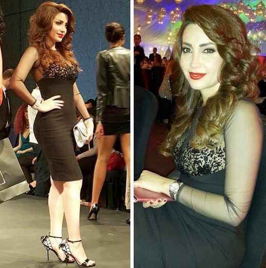 نسرين طافش تخطف الأنظار في عرض أزياء في دبي..بالصور 