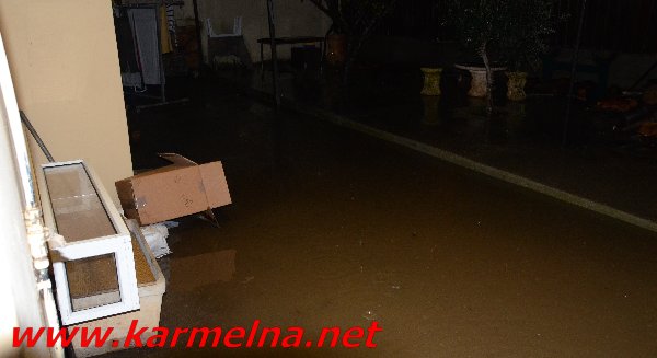 כרמל נסראלדין:שוב הוצף ביתו של פריד אבו חמוד