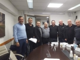 مدين مقلدة  وباسل حسون نواب رئيس المجلس ونسيم أبو حمد قائم بأعمال رئيس المجلس .