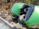 إصابة شابة (22 عامًا) بحادث طرق مروع على مدخل بيت جن
